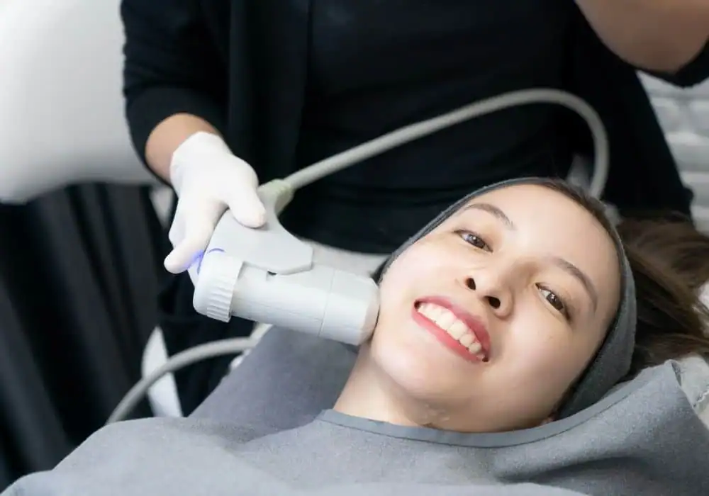 HIFU treatment Shepperton in progress