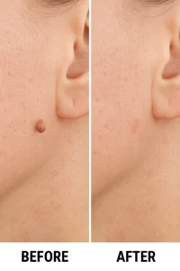 Skin tags removal Shepperton before and after