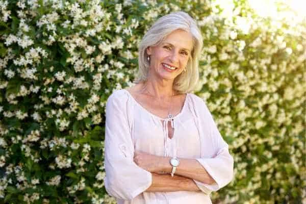 Older woman happy with urinary incontinence treatment Shepperton
